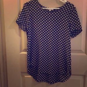 NWOT! Black and white blouse